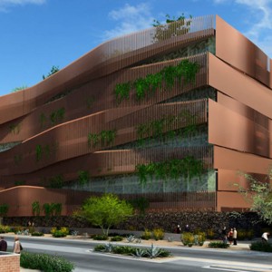 University of Arizona - ENR II, Tucson, AZ (201,000 sq. ft. – 6 Levels) Typical Levels - Two-way flat plates. Level 2 has 5 transfer girders spanning 60 feet and supporting 4 levels. Slabs with very long cantilevers and curved wavy edges.